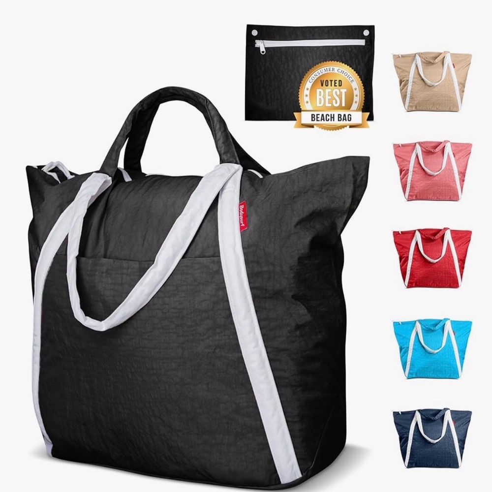 NWT Bodysurf XL Beach Bags Waterproof Sandproof Packable Nylon Zipper Tote